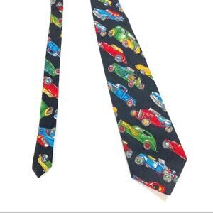 3/$30 Tango | Black Vintage Car Necktie Made in USA